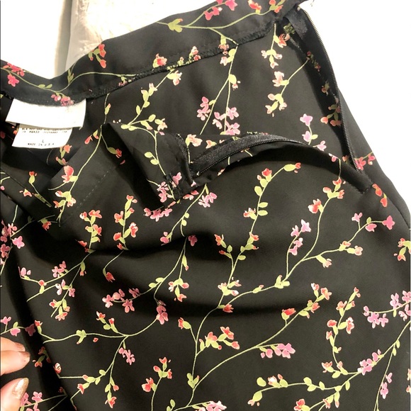 BRANNAN STUDIO san francisco Floral print Skirt size L NWOT never worn - Picture 5 of 13